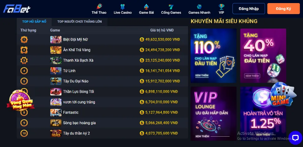 Người chơi trúng Jackpot lớn tại kube3933